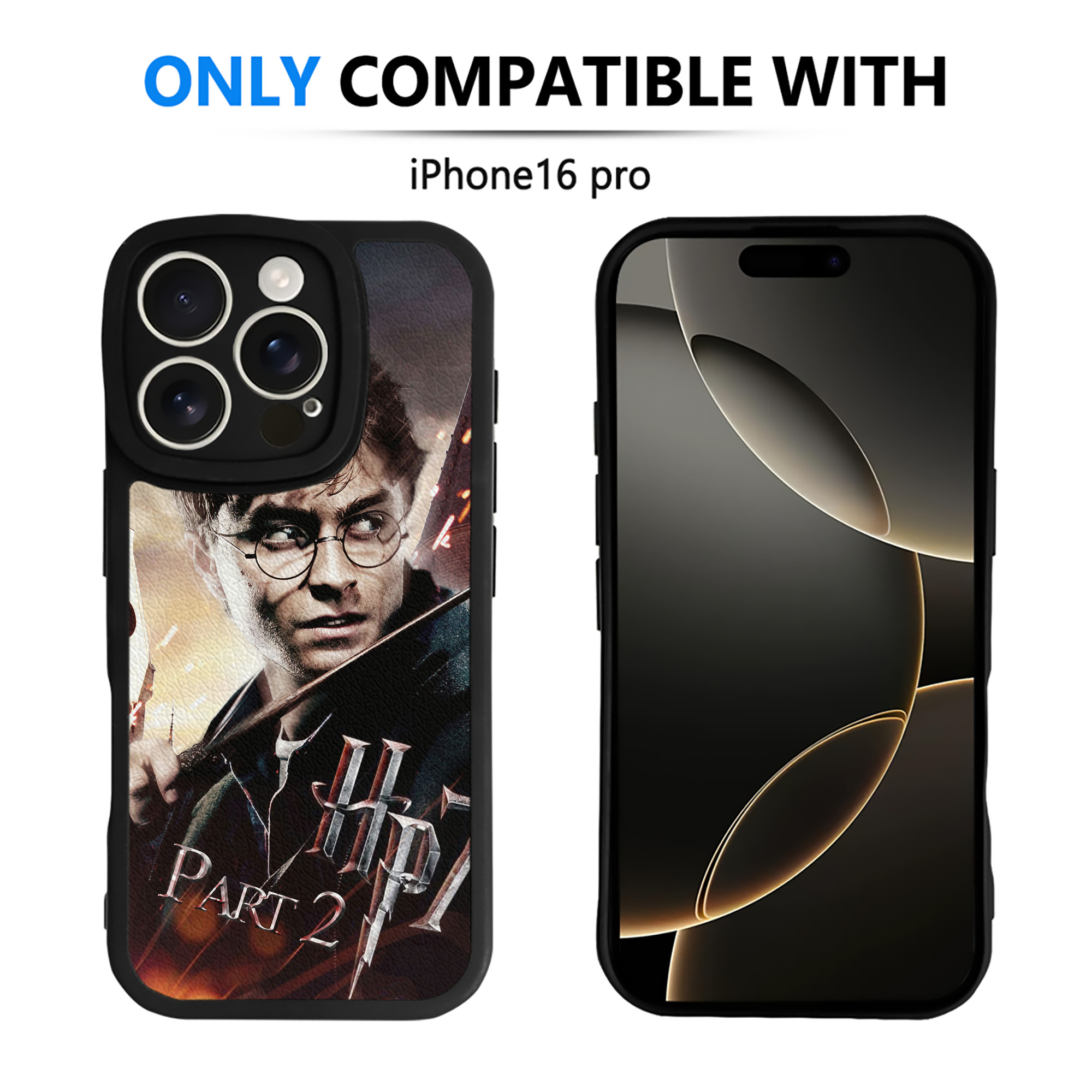 （画像用） Harry Potter ハリー・ポッターシリーズ 【iPhone 16シリーズ対応】シリコンスマホケース（レザー調） 材質：シリコン